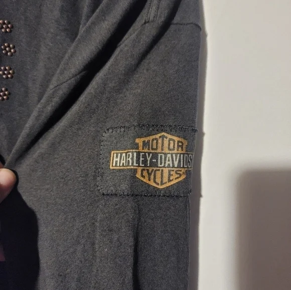 Women's Harley-Davidson Studded Distressed Eagle Size 2W 99124-19VW - Picture 4 of 6